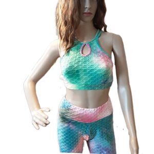 Special One Keyhole Crop Top Joggers‎ Set sz Med